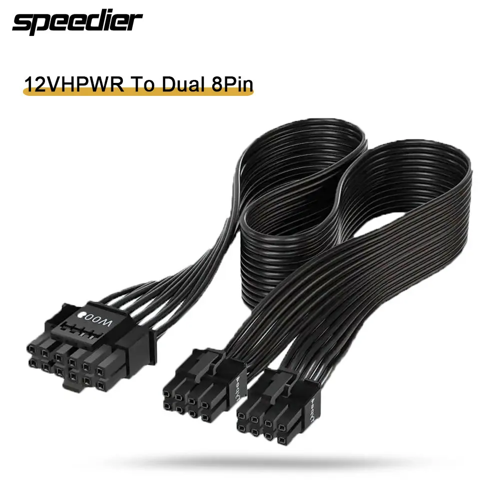 Kabel Modular Daya 12VHPWR ATX - Dual 8Pin To 16Pin 12Vhpwr Cable ulasan dan harga