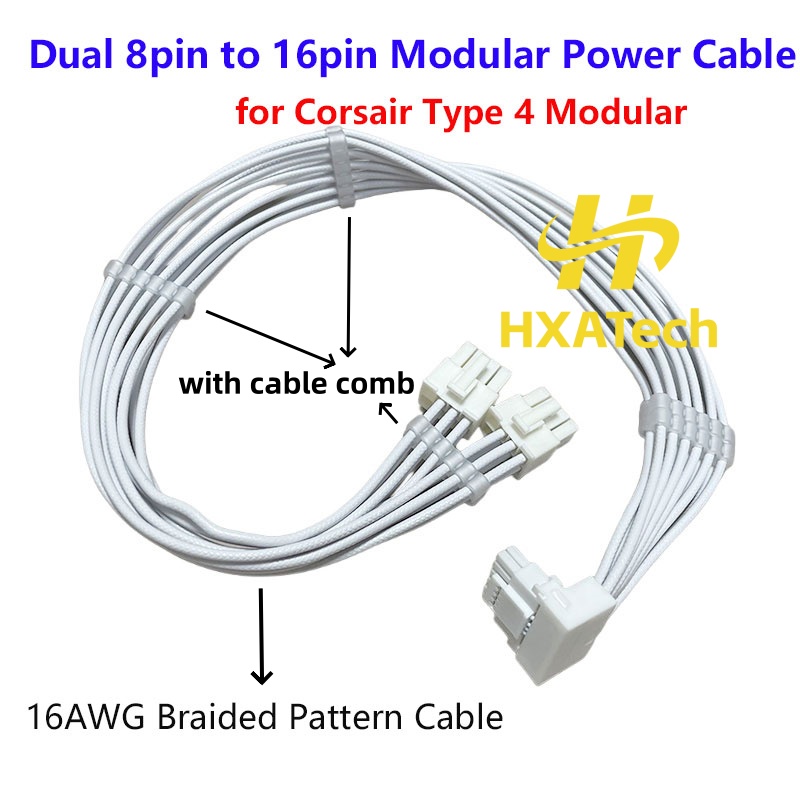 Kabel Daya Berkualitas Tinggi  - Dual 8Pin To 16Pin 12Vhpwr Cable ulasan dan harga