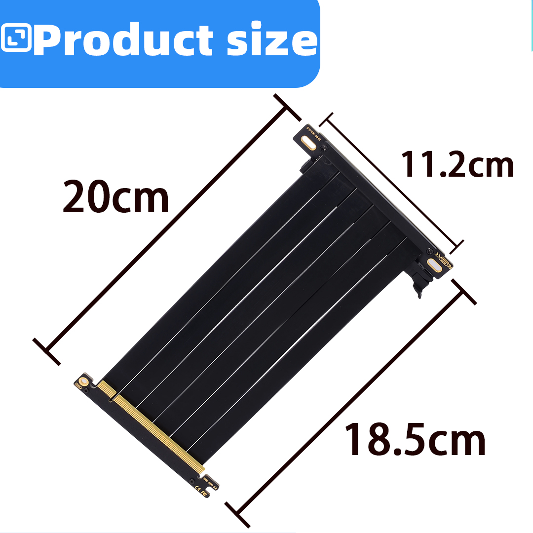 Kabel Riser PCIE 3.0 X16 Adapt - Pcie 5.0 Gpu Riser Cable ulasan dan harga