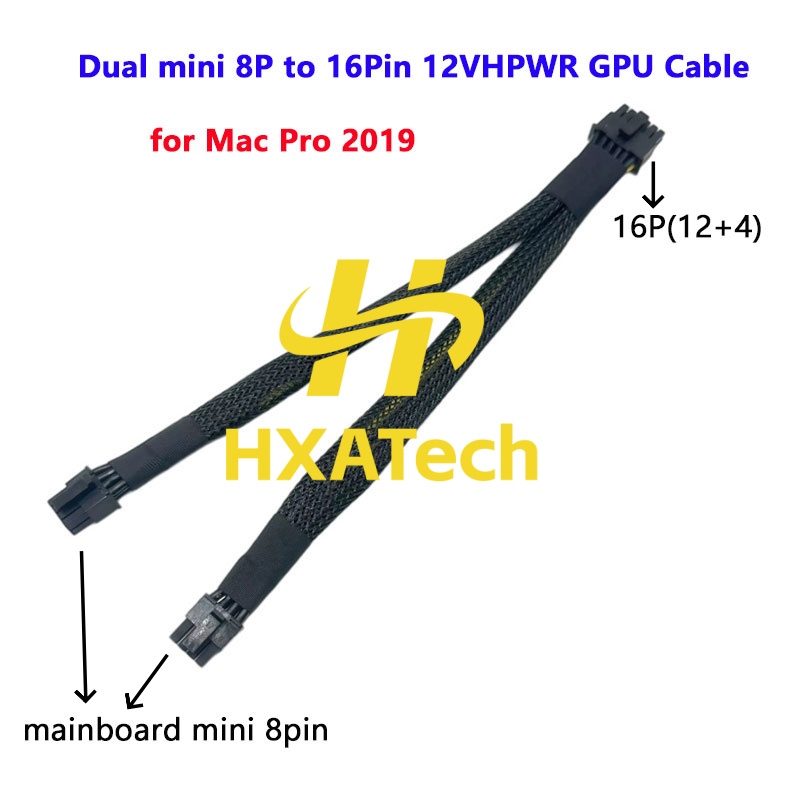 HXATech – Kabel daya untuk Mac - Dual 8Pin To 16Pin 12Vhpwr Cable ulasan dan harga